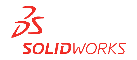 Solid Works Logo in Red Color on a Transparent Background