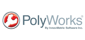 Poly Works Logo in Grey Shades on a Transparent Background