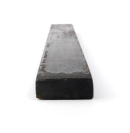 A Long Steel Bar Placed on a White Background